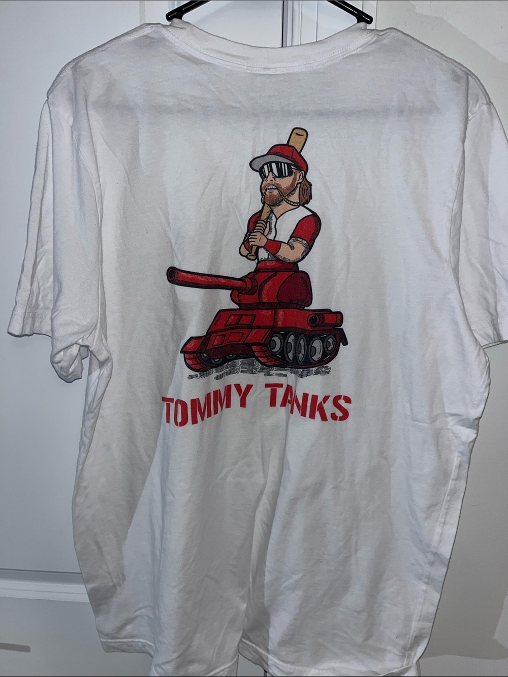 Tommy Tanks White Barstool sports North carolina State Wolfpack baseball T Shirt